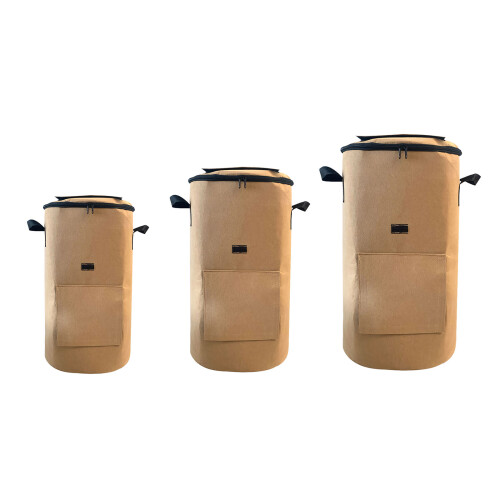 Practical Felt Storage Bag For Composting Leaves-5 gallons 2