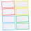Writable Magnetic Labels Blue Rectangular 8 pcs 6