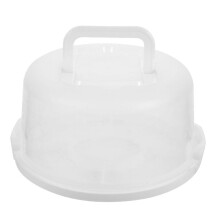 Box Tragbare Kuchenbox, Muffinträger, Transparenter Behälter mit Deckel, Runder Kuchenhalter, Kuchenbehälter, Brotaufbewahrungsbehälter