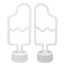 Cute Ice Cream Neon Sign Light, Pink & Warm Glow, 30cm