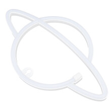 Planet Neon LED Sign, 30x17.5cm Pink & Blue, Battery & USB Powered