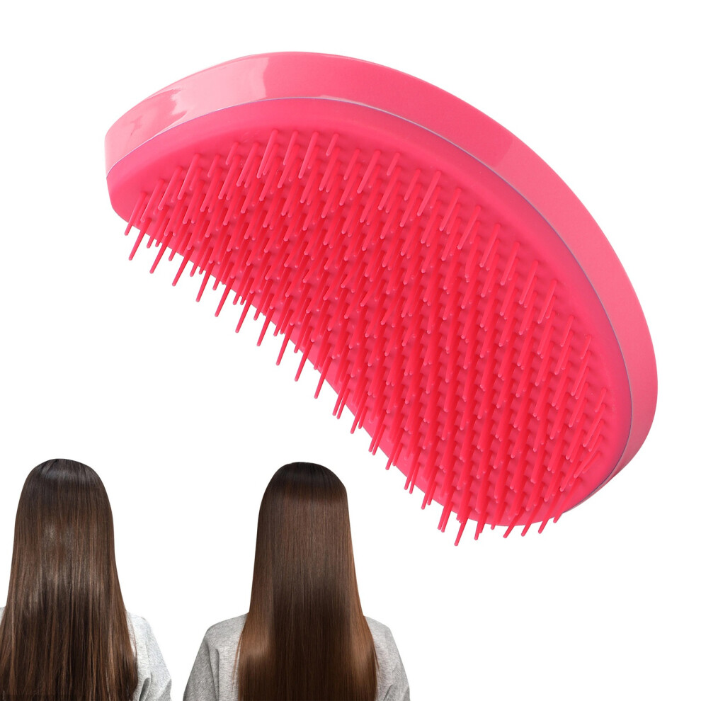 Pink Detangling Hairbrush For Curly Hair, Abs, 11.7X7x5.5cm