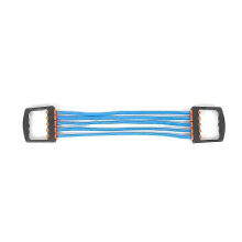 (Blue) Pull Stretcher Elastic Bands Chest Expander Anti-slip And Hight Elasticity Chest Expander For Home Gym Muscle Training