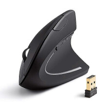 (Light Black) Vertical Ergonomic Wireless Rechargeable  Mouse