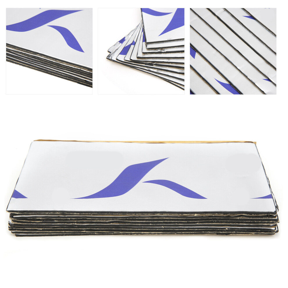 Acoustic & Thermal Foam Shock Plate 200X115mm 2Mm Pack Of 10 For Soundproofing 9341391534493