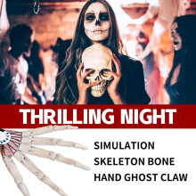 Gelenkige Halloween-Handschuhe aus strapazierfähigem Material für Cosplay & Party-Outfits