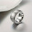 Tungsten Steel Ring Gold Surface Retro Design Size 11 4