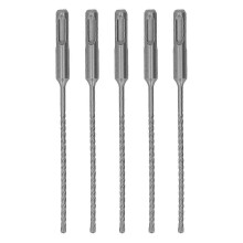 5 Pcs Rotary Hammer Drill Bit 160mm Length 2 Flute Self Centering Carbide Tip Impact Drill Bits for Brick Stone Concrete 4mm/0.16in