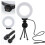 Kit d'éclairage vidéo noir rond 120 LED 8