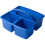 Blue Plastic Art Supply Organizer with Handle for Home Desk 3