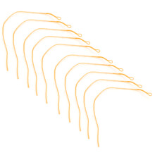 10 Stück Leuchtend Orange Geflochtene Leader-Schlaufen 20LB Fliegenfischen Coil