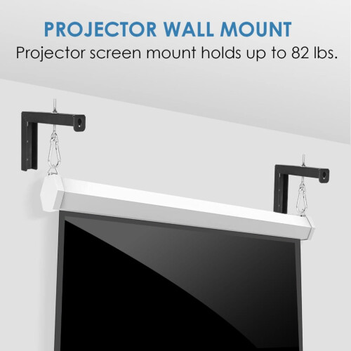 Ceiling Mounted L Bracket Projectors Screen Holder for Indoor Outdoor 2