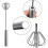 2 Egg Beaters, Stainless Steel Handheld Semi-automatic Multifunctional Whisk 2