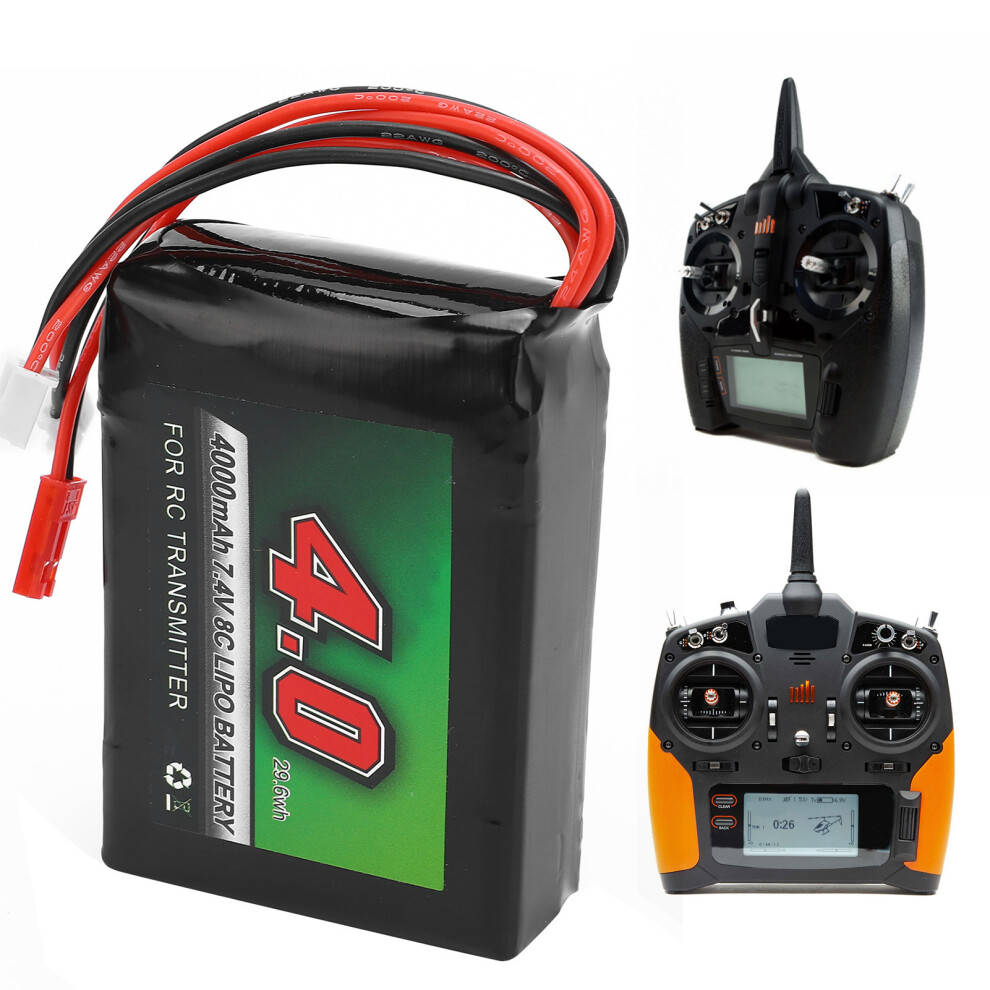 7.4V 4000Mah 8C Rc Lipo Battery For Dx Series Remote Controllers 4401390738133