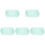 5Pcs Durable Light Green Wicker Woven Baskets Home Storage Organizers 2