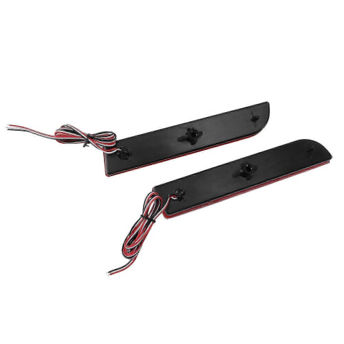 KINCJON LED Bumper Reflectors Lights with Sequential Turn Signal Light for X Tail Rear 2