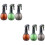6Pièces Spray Usage Salon Coloré Plastique 6