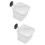2Pcs White Aquarium Breeding Box Fish Net with Strong Suction Cups 9