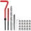 25Pcs M7 Thread Repair Kit Thread Repair Insert Kit for Processing Machines with Transparent Plastic Box 1