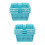 6 Pcs Plastic Bathroom Storage Baskets With Handles 2