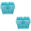6 Pcs Plastic Bathroom Storage Baskets With Handles 3