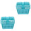 6 Pcs Plastic Bathroom Storage Baskets With Handles 6