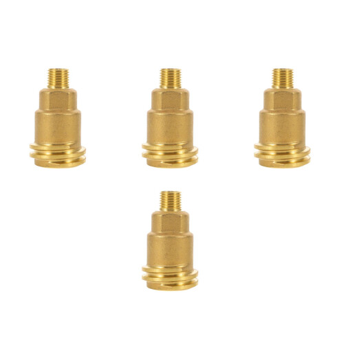 4Pcs Brass Propane Cylinder Valve Regulator Adapter for Camping Bbq 2