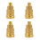 4Pcs Brass Propane Cylinder Valve Regulator Adapter for Camping Bbq 5