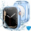 XiHAMA Αδιάβροχη θήκη προστασίας οθόνης 2 σε 1 για Apple Watch Series10 46mm, κάλυμμα υπολογιστή + 1