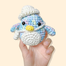 Kit de ganchillo para principiantes: kit completo de tejido a mano para animales, adultos y niños, con guía paso a paso y videotutorial, serie de