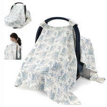 Cotton Car Seat Cover Breathable Sunshade for Newborn