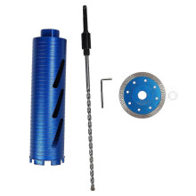 Diamond Core Drill Bit 3in High Hardness Alloy Steel 5/8?11 Wet Coring Bit with Positioning Drill for Concrete