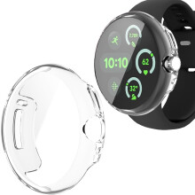 XiHAMA Soft-Displayschutz-Bumper-Hülle kompatibel mit Google Pixel Watch4 (2025) 41mm45mm Smartwatch, Rundumschutz, Hohe Empfindlichkeit