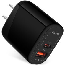 Încărcător de perete USB-C PD de 20W (2 buc.), încărcare rapidă QC3.0, compatibil cu telefoanele Android