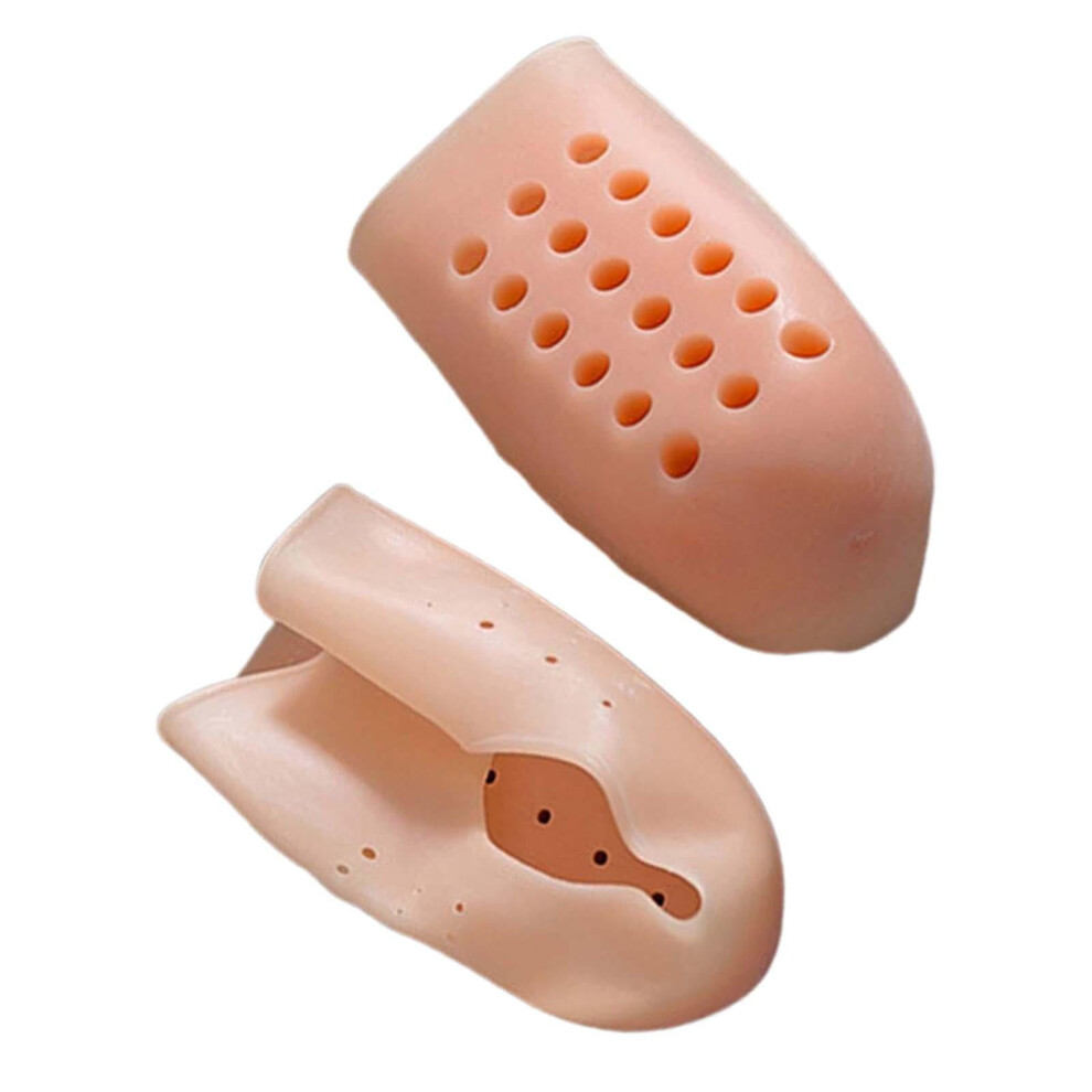2x Height Increase Gel Sleeves Soft Silicone Heel Socks for Sneakers Dancing 4.0CM
