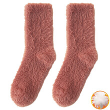 iOPQO Socks for Women Crew, Cute Gifts, Slipper Socks for Women, Fluffy Socks, Fluzzy Socks, Red A