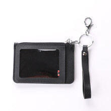 Minimalist Color Palette Card Holder & Coin Purse ID Card Case with Zipper Coin Purse with Lanyard Portable Card Holder