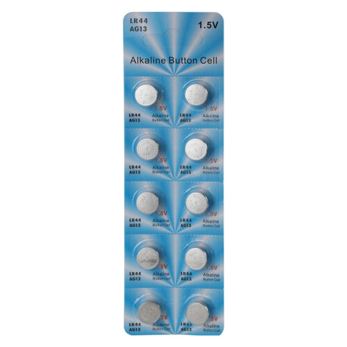 10 τεμάχια μπαταρίες AG13LR44A76 357 357A LR1154SR1154SR44Υψηλής Ενέργειας