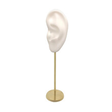 Earring Display Stand Human Ear Model Stud Holder Showcase Jewelry Organizer Left Ear White