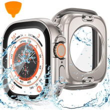 2-in-1 wasserdichte Hülle für Apple Watch Series 9/8/7 (45 mm) – Kompatibel mit Apple Watch, Displayschutzfolie & 360-Schutz