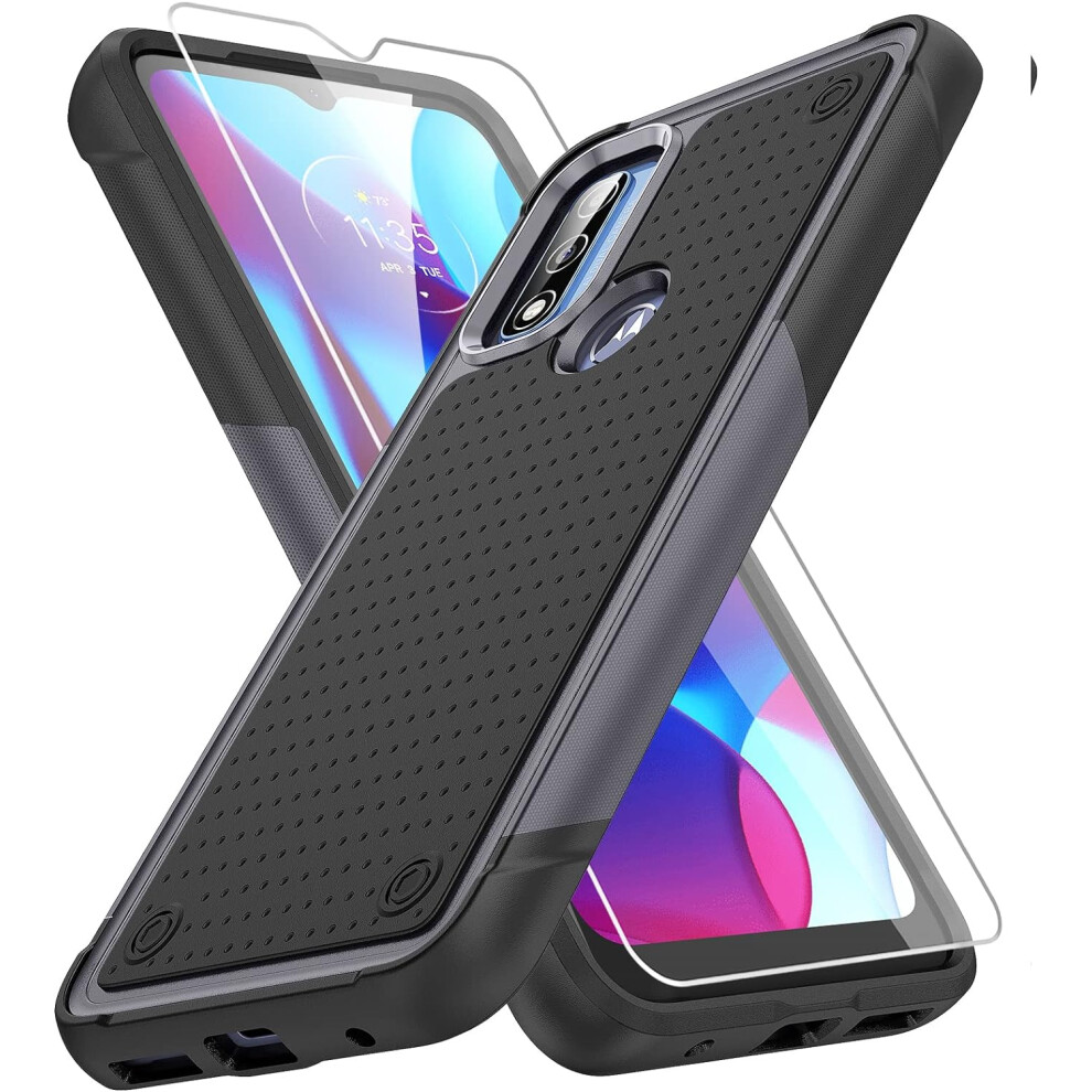 Military Grade Drop-Tested Tough Case For Moto G Pure, G Play 2023 & G Power 2022 Â Includes Screen Protector 9028731139890