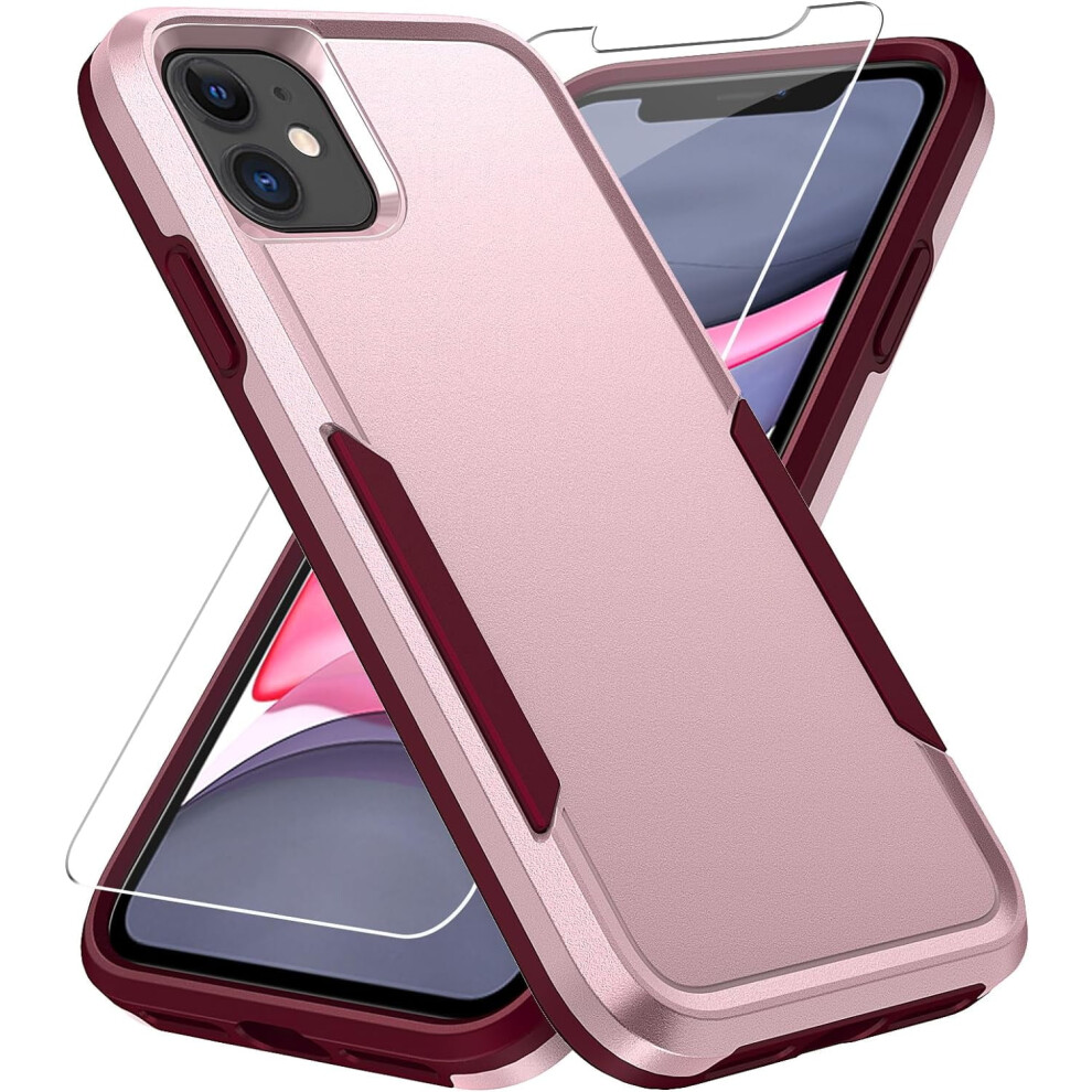 Military-Grade Drop-Tested Rugged Case With Hd Screen Protector For Compatible With Iphone 11 (6.1") 9028731142623