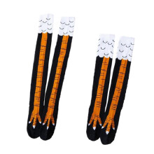 2 paar sokken met kippenpootjes, uniek dierenpootjespatroon voor cosplay, geschikt voor volwassenen, vrouwen en meisjes.