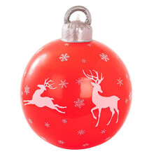 Boules de Noël gonflables, 40 cm, en PVC, pour sapin de Noël, jardin ou intérieur/extérieur.