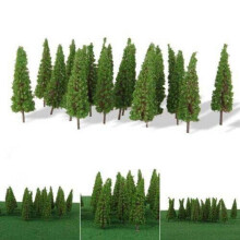 50-delige modelbomen trein spoorweg diorama wargame park landschap HO schaal 55mm mini