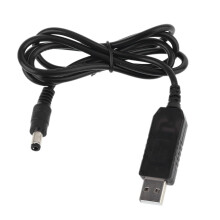 QC3.0 USB auf 12V 1,5A 5,5x2,1mm Step-Up-Konverterkabel für WLAN-Router mit LED-Anzeige