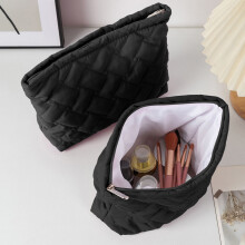 Ingewikkeld gewatteerd make-uptasje, 27x17,5x6,5 cm, polyester cosmetica-etui, draagbare reisorganizer en pennenetui – compatibel met alle
