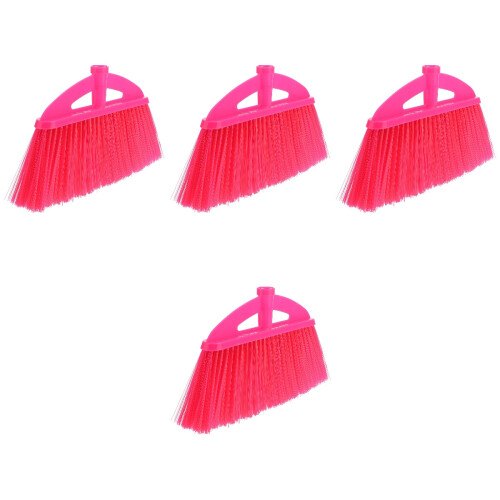 4Pcs Durable Red Broom Heads Plastic Replacement for Floor and Kitchen 2