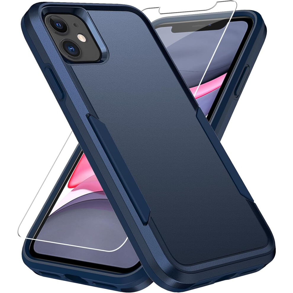 Military-Grade Drop-Tested Rugged Case With Hd Screen Protector For Compatible With Iphone 11 (6.1") 9028731144450