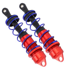 2 Stück Aluminiumstoßdämpfer für 1/8 RC-Auto – Robust, 120mm, Rot